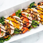 Platter of Caprese salad.