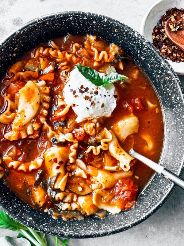 vegetarian lasagna soup