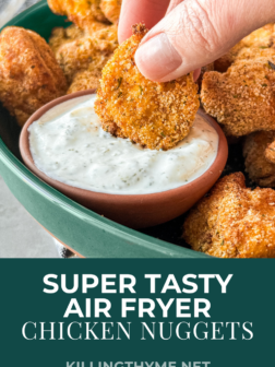 Chicken nuggets getting dipped into Ranch PIN