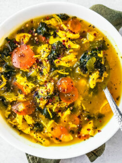 Healing Chicken Soup With Turmeric & Ginger