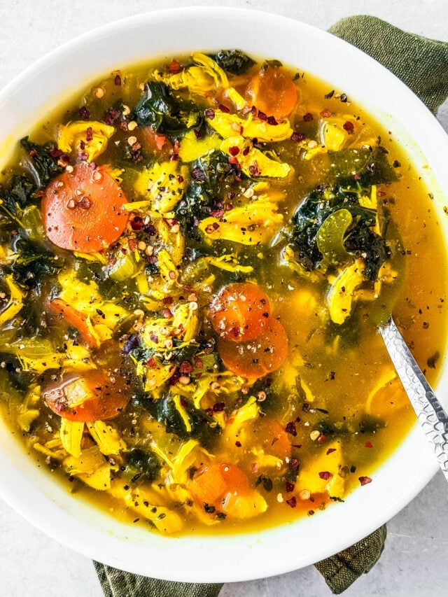 Healing Chicken Soup With Turmeric & Ginger Killing Thyme