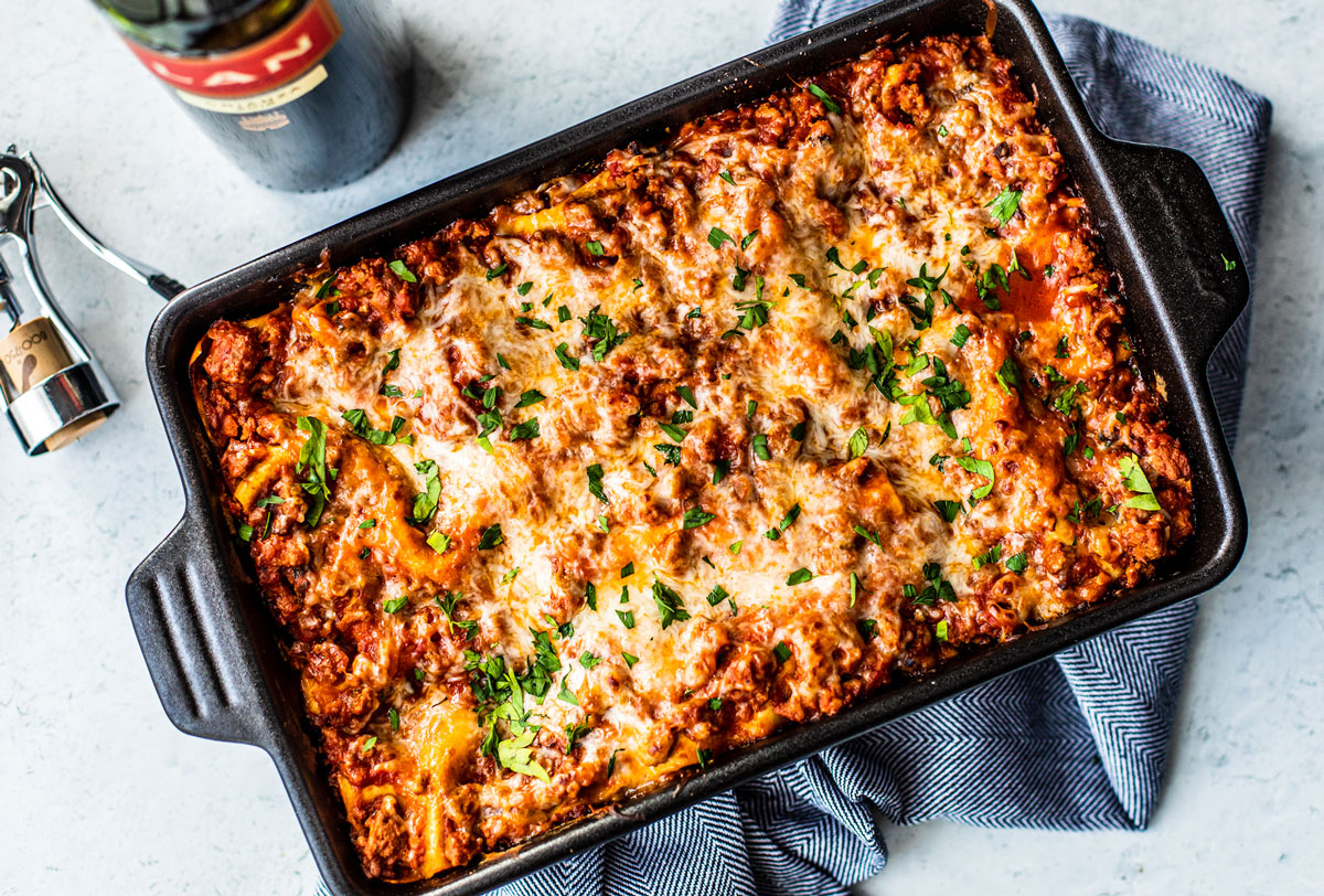 Delicious Lasagna with Ground Turkey Meat Sauce - Killing Thyme