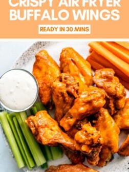 Air fryer buffalo wings PIN