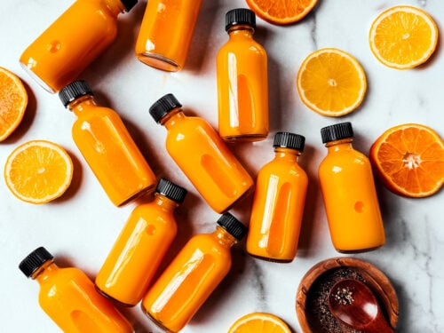 Turmeric ginger shots for athletes’ recovery and wellness support