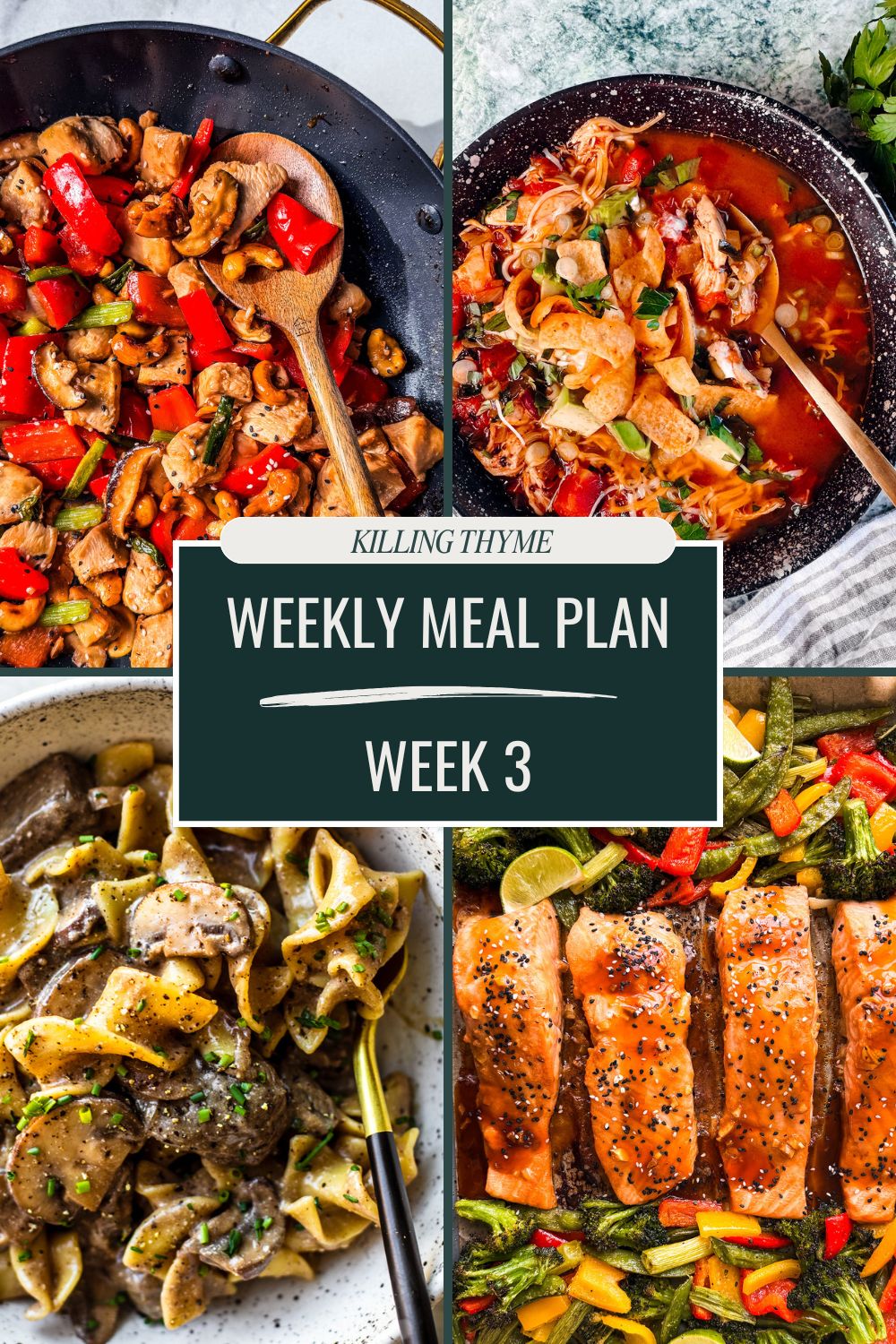 Weekly Meal Plan 03 - Killing Thyme
