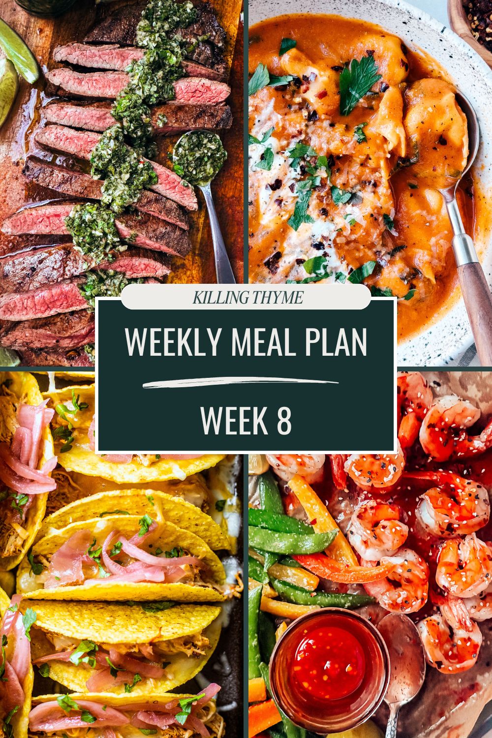 Weekly Meal Plan 08 - Killing Thyme