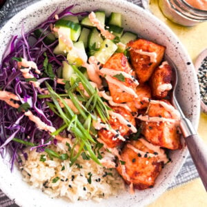 Amazing Bang Bang Salmon Bowls