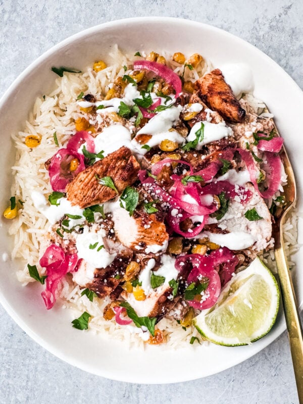 street corn chicken bowls