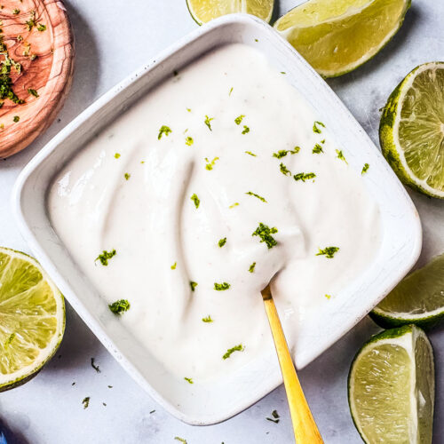Greek Yogurt Lime Crema Recipe