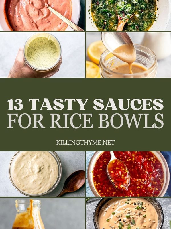 13 sauces for rice bowls